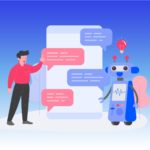 chatbot flat illustration